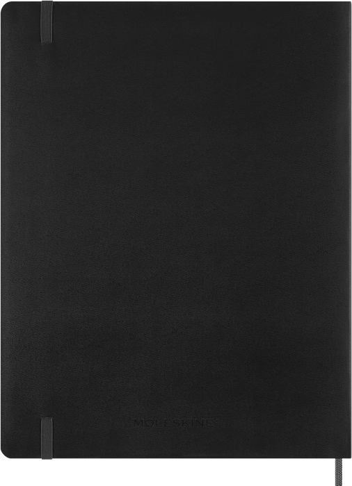 2027 Moleskine Essential 13 Month Soft Cover Vertical Weekly Planner XXL 216mm x 279mm Black CX1002743