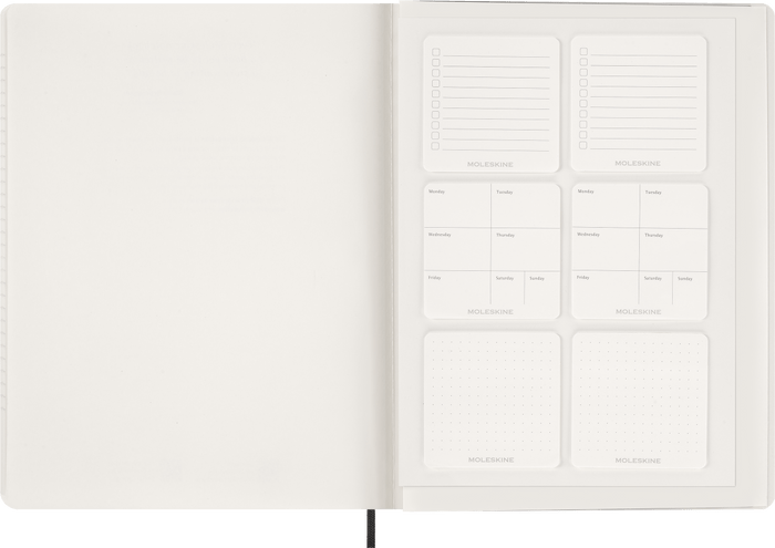 2027 Moleskine Essential 13 Month Soft Cover Vertical Weekly Planner XXL 216mm x 279mm Black CX1002743