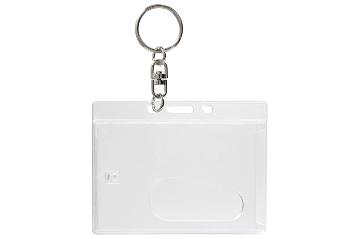 Rexel Id Fuel Rigid Card Holder with Key Ring, 10 Pack