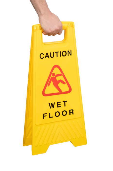 Cleanlink WET FLOOR Safety Sign, Yellow
