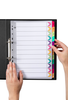 Marbig A4 Fluoro Cardboard Indices/Divider, Jan-Dec