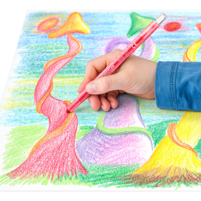 Staedtler Noris Twister Wax Crayons Assorted, Box of  72