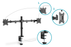 Digitus 15-32" Universal Dual Arm Monitor Clamp Base Mount