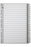 Marbig A4 Cardboard Indices/Divider, A-Z, Black/White
