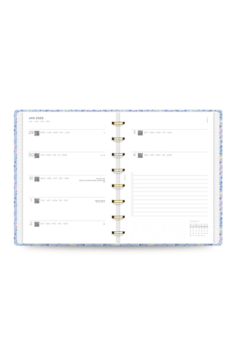 2026 Filofax A5 Planner, Meadow, Week to View, 215mm x 165mm x 20mm