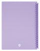 Marbig A4 20 Pocket Insertable Cover Refillable Display Book, Pastel Purple Cover