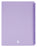 Marbig A4 20 Pocket Insertable Cover Refillable Display Book, Pastel Purple Cover