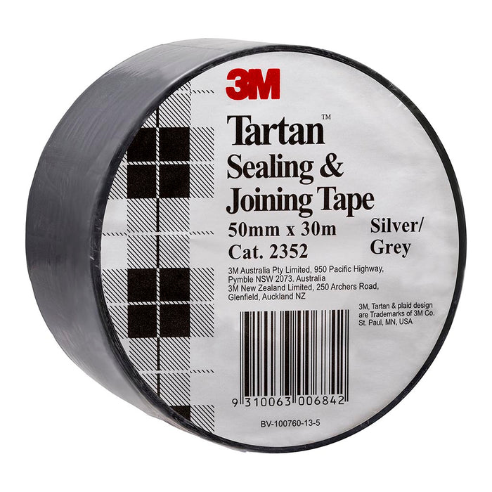 3M Tartan Seal and Join Tape, 50mm x 30mt, Silver (2352)