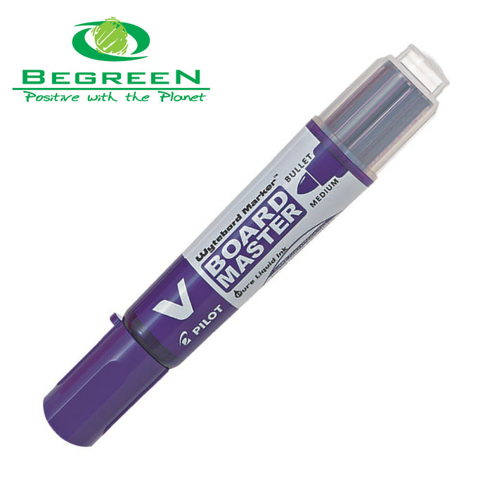 Pilot BeGreen V Board Whiteboard Marker Bullet - Violet (WBMA-VBM-M-V-BG)