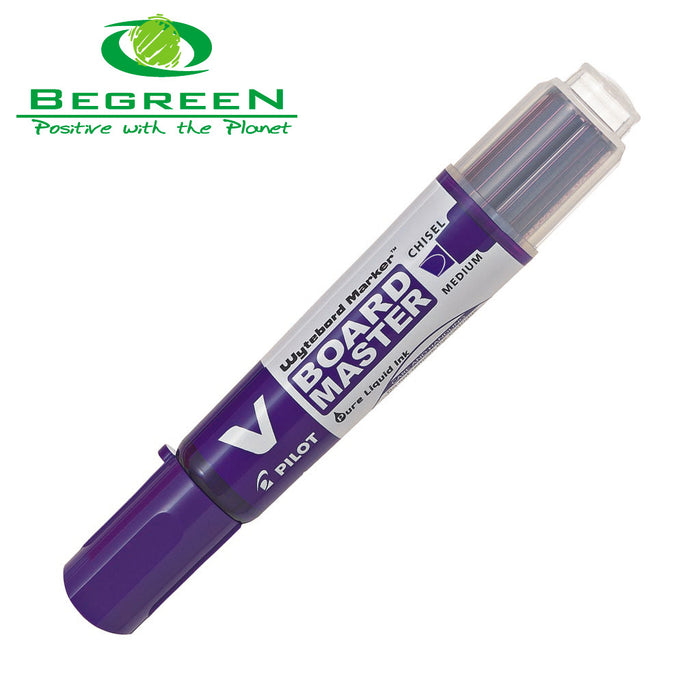 Pilot BeGreen V Board Whiteboard Marker Chisel - Violet (WBMAVBM-MC-V-BG)