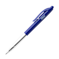 Okin Click Ballpoint Pen, Medium, Blue, Pack of 50