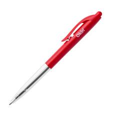 Okin Click Ballpoint Pen, Medium, Red, Pack of 50