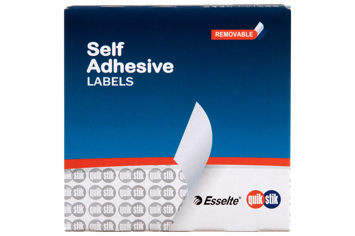 Quikstik White Circular Labels 19mm