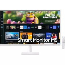 27in Smart Monitor M5 2023 Flat WHITE Monitor with Smart TV Experience FHD 1920x1080 HDR10 3000:1 CR 250 nit brightness HDMIx2 USBB x 2 WiFi Bluetooth IM5880653