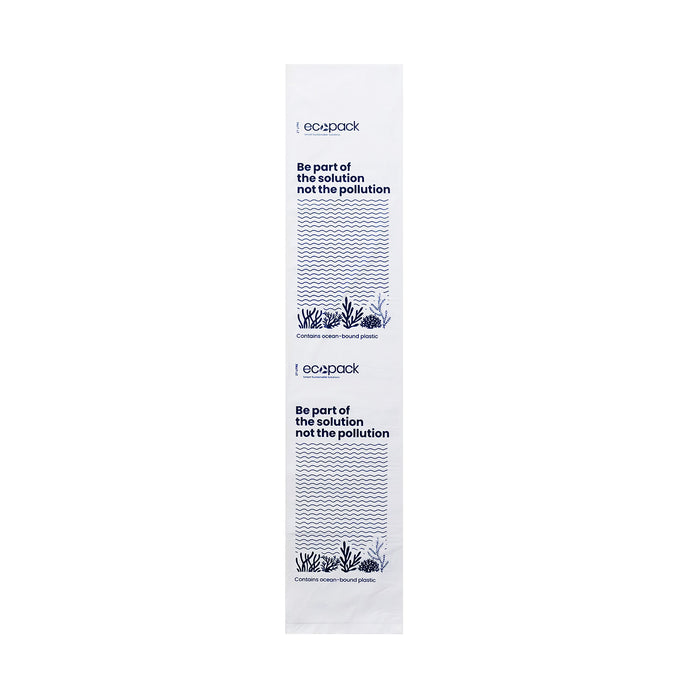 Ocean/Recycled Plastic Bin Liners 27L M, White, 40 Rolls x 50's (2000 bags)