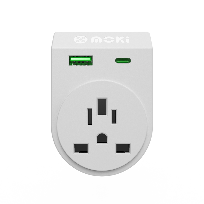 Moki Travel Power Adaptor PLUS: World (excl. Europe) to AU/NZ Inbound