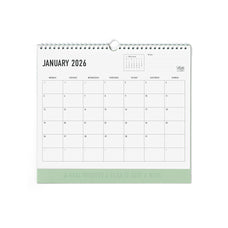 2026 Letts of London Conscious Wall Calendar, 300mm x 270mm, Sage