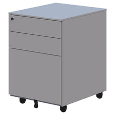 Cube Mobile Cabinet Pedestal, Silver, 575mm(H) x 410mm(W) x 500mm(D)