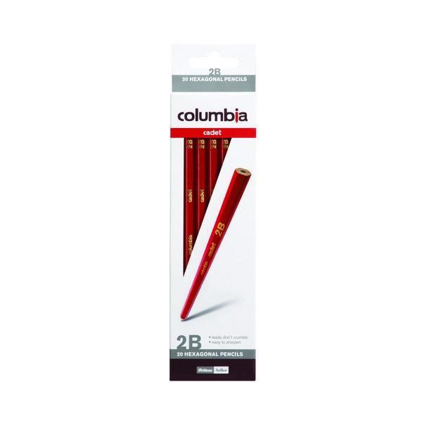 2B Pencil Columbia Cadet - Hexagonal 20's Pack AO61500H2B