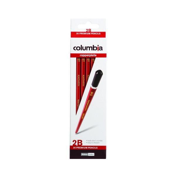2B Pencil Columbia Copperplate - Hexagonal 20's Pack AO617002B