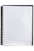 Marbig A4 20 Pocket Refillable Display Book, Clear Front, Black Backing