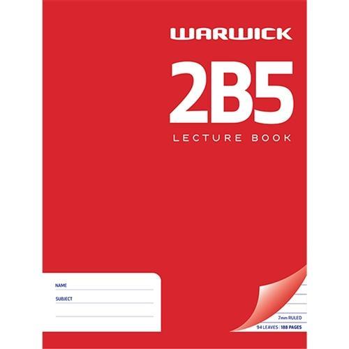 2B5 Warwick Hard Cover Exercise / Lecture Book CX113405