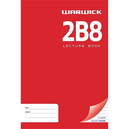 2B8 Warwick Hard Cover Lecture / Exercise Book CX113410