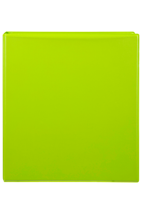 Marbig A4 Insert Cover Ring Binder, 38mm 2 D Rings, Lime