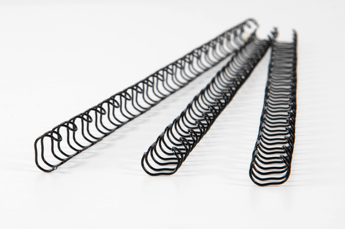 Wire Binding Coil 21 Rings 6mm Black