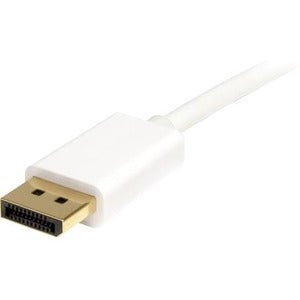 2M (6 FT) WHITE MINI DISPLAYPORT TO DISPLAYPORT CABLE - MINI DP TO DP - 1X MINI DISPLAY PORT (M) 1X DISPLAY PORT (M) - 6 FEET IM2023891