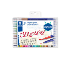 Staedtler Design Journey Double-ended Calligraphy Pens Assorted, Pack of 24