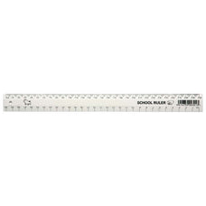300mm White Plastic School Ruler CX384014