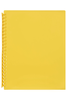 Marbig A4 Refillable Display Book 20 pocket Yellow