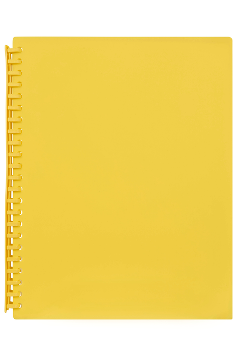 Marbig A4 Refillable Display Book 20 pocket Yellow