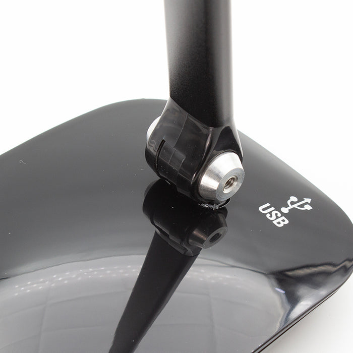 Nero Black Desk Lamp with USB Port