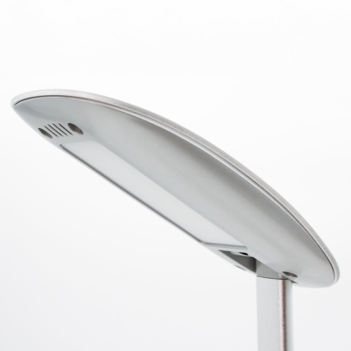 Nero Silver Desk Lamp with USB Port