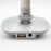 Nero Silver Desk Lamp with USB Port
