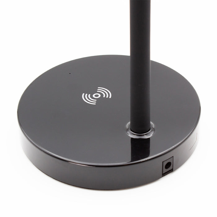 Nero Black Flexi LED Lamp with Wireless Charging