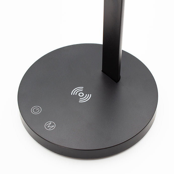 Nero Black Foldable LED Lamp with Wireless Charging