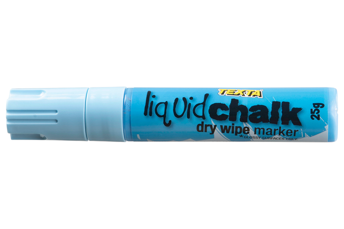 Texta Liquid Chalk Marker Dry Wipe Blue