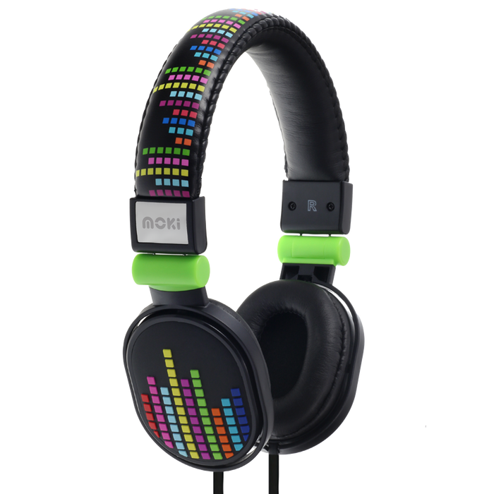 Moki Popper On-Ear Headphones - Levels Black