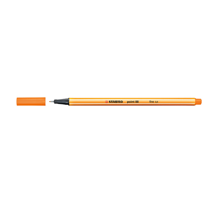 Stabilo Point 88 Fineliner Orange, Pack of 10