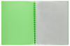 Marbig A4 20 Pocket Insertable Cover Refillable Display Book, Lime Cover