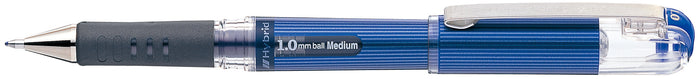 Pentel Hybrid Gel Grip Dx Gell Roller Pen Stick K230 1.0mm Blue - Pack of 12