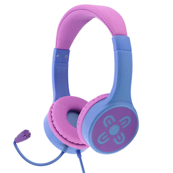 Moki ChatZone Headphones + Boom Microphone - Pink/Purple