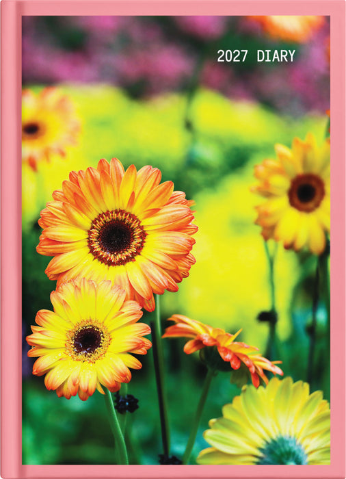 2027 Collins Diary A61, Day Per Page, Floral, Assorted Covers, 148mm x 210mm