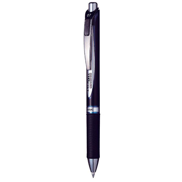 Pentel Energel Ballpoint Pen Retractable 0.7mm BLP77 Ink Blue (Pack of 12)