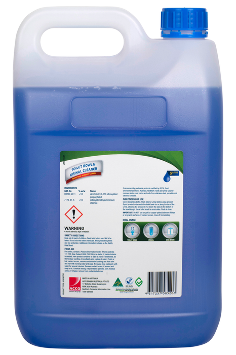 Northfork Geca Toilet & Urinal Cleaner 5 Litres x 3's pack