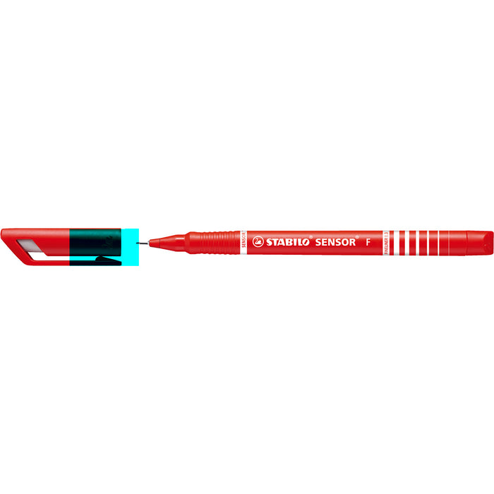 Stabilo Sensor Fineliner 189/36, Red, Pack of 10