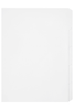 Marbig A4 Unpunched White Indices/Divider, 5 Tabs